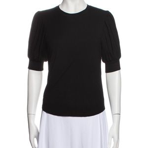 Frame puff sleeve top